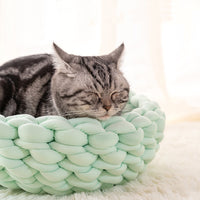 Handwoven Knit Pet Bed/Mat | 35cm/13.7in | Small