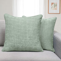 Set of 2 Gorgeous Chenille Throw Pillow Micro Piping | 20" x 20"
