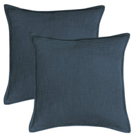 Set of 2 Basely Linen Look Throw Pillow Cover | 20" x 20"