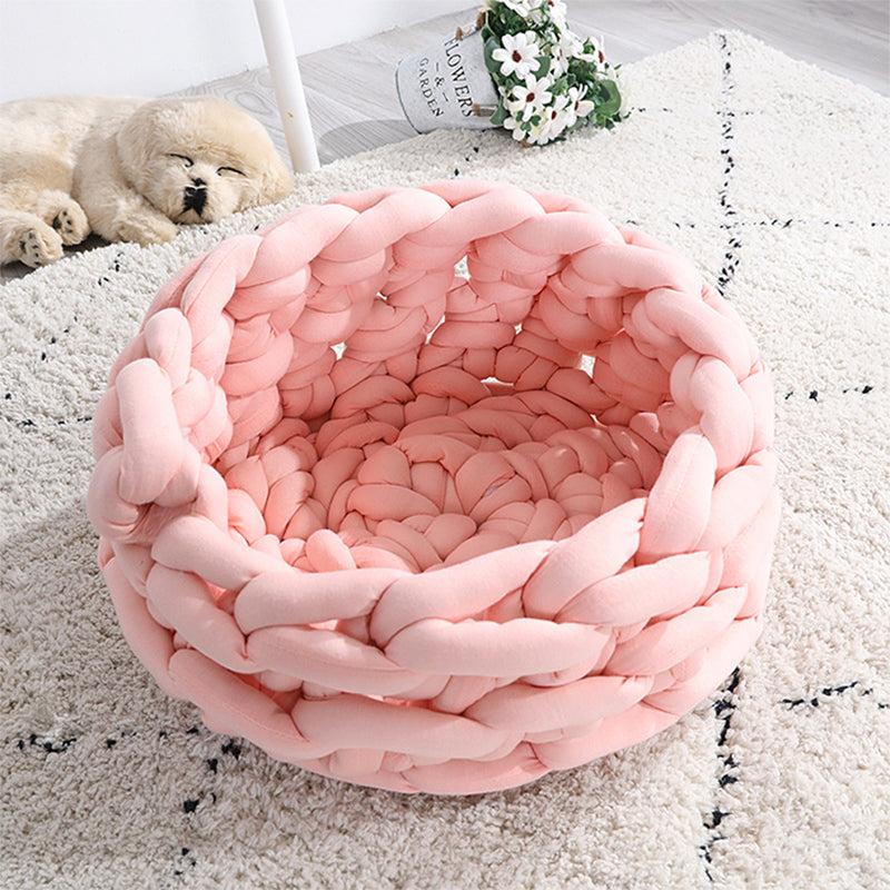 Handwoven Knit Pet Bed/Mat | 35cm/13.7in | Small