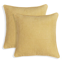 Set of 2 Gorgeous Chenille Throw Pillow Micro Piping | 20" x 20"
