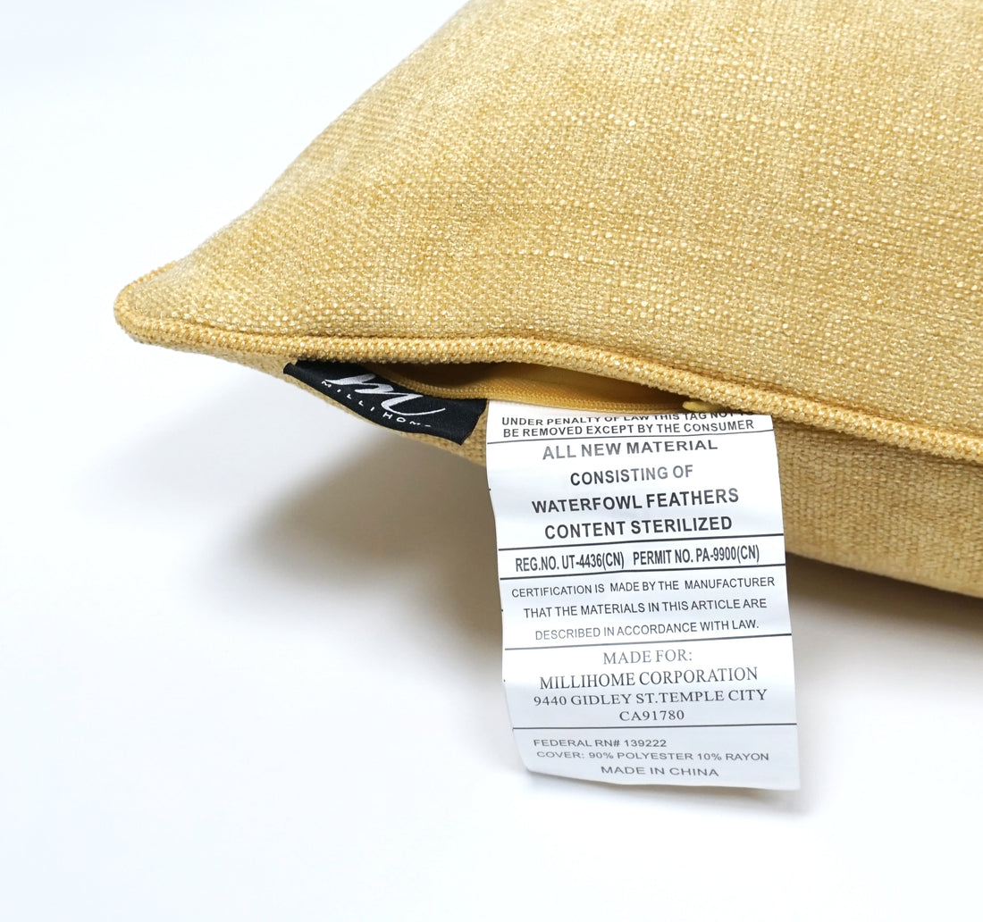 Set of 2 Gorgeous Chenille Throw Pillow Micro Piping | 20" x 20"