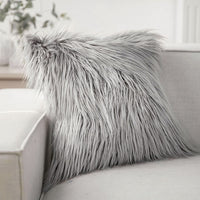 Shaggy Faux Fur Throw Pillow Cover | 12x20 & 18x18