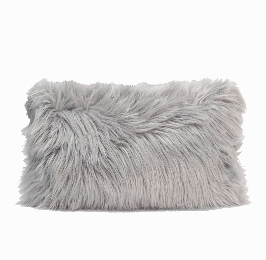 Shaggy Faux Fur Throw Pillow Cover | 12x20 & 18x18