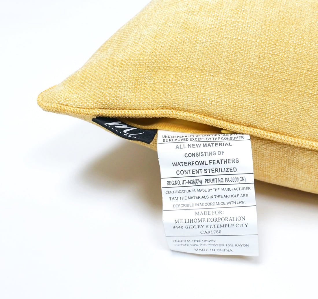 Set of 2 Gorgeous Chenille Throw Pillow Micro Piping | 20" x 20"