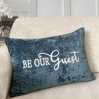 Be Our Guest Throw Pillow Cover | Ocean | 14" x 20"