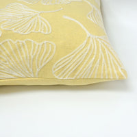Lily Pad Embroidery Throw Pillow Cover | 14" x 20"