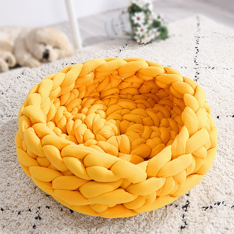 Handwoven Knit Pet Bed/Mat | 35cm/13.7in | Small