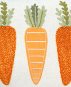 5 Carrots Throw Pillow Cover | Orange | 14" x 20"