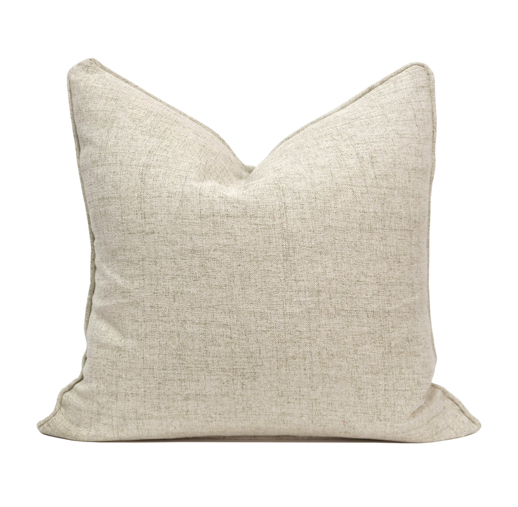 Set of 2 Ruby Linen Blend Throw Pillow | 20" x 20"