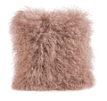 Mongolian Lamb Fur Throw Pillow | 16" x 16"
