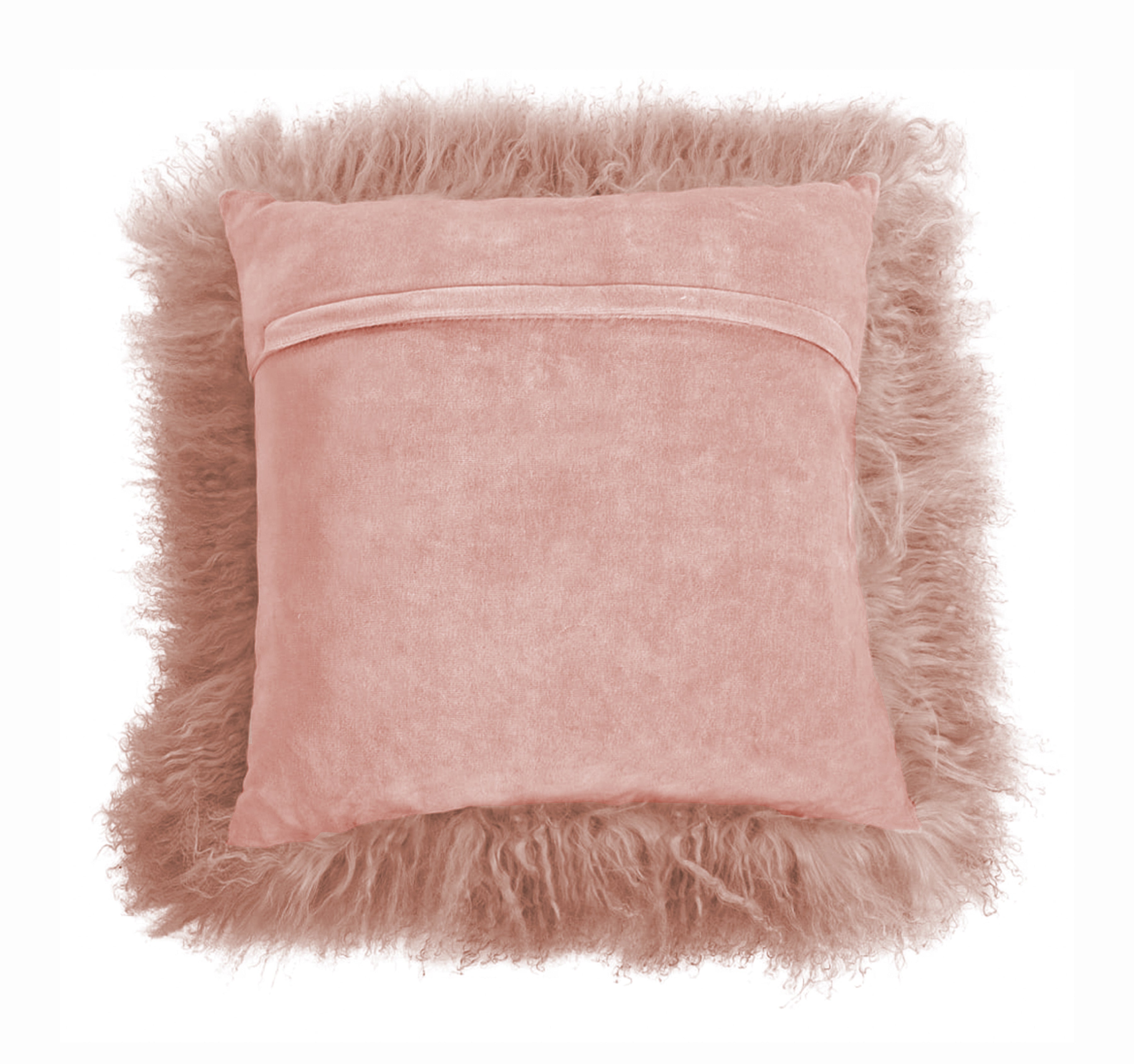 Mongolian Lamb Fur Throw Pillow | 16" x 16"