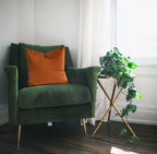 Euro Velvet Throw Pillow Cover | 24" x 24"