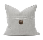 Wendy Button Whip Stitch Throw Pillow Cover | 20" x 20"