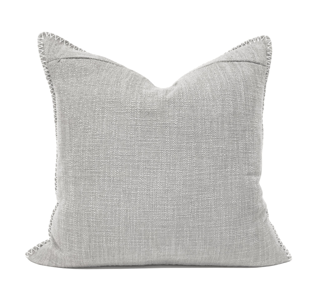 Wendy Button Whip Stitch Throw Pillow Cover | 20" x 20"