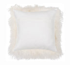 Mongolian Lamb Fur Throw Pillow | 16" x 16"