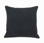 Mushroom & Wildflowers Throw Pillow Cover | Gray | 18" x 18"