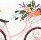 Pink Bike Throw Pillow | Pink | 14"x 20"