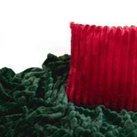 Ribbed Faux Fur Holiday Set