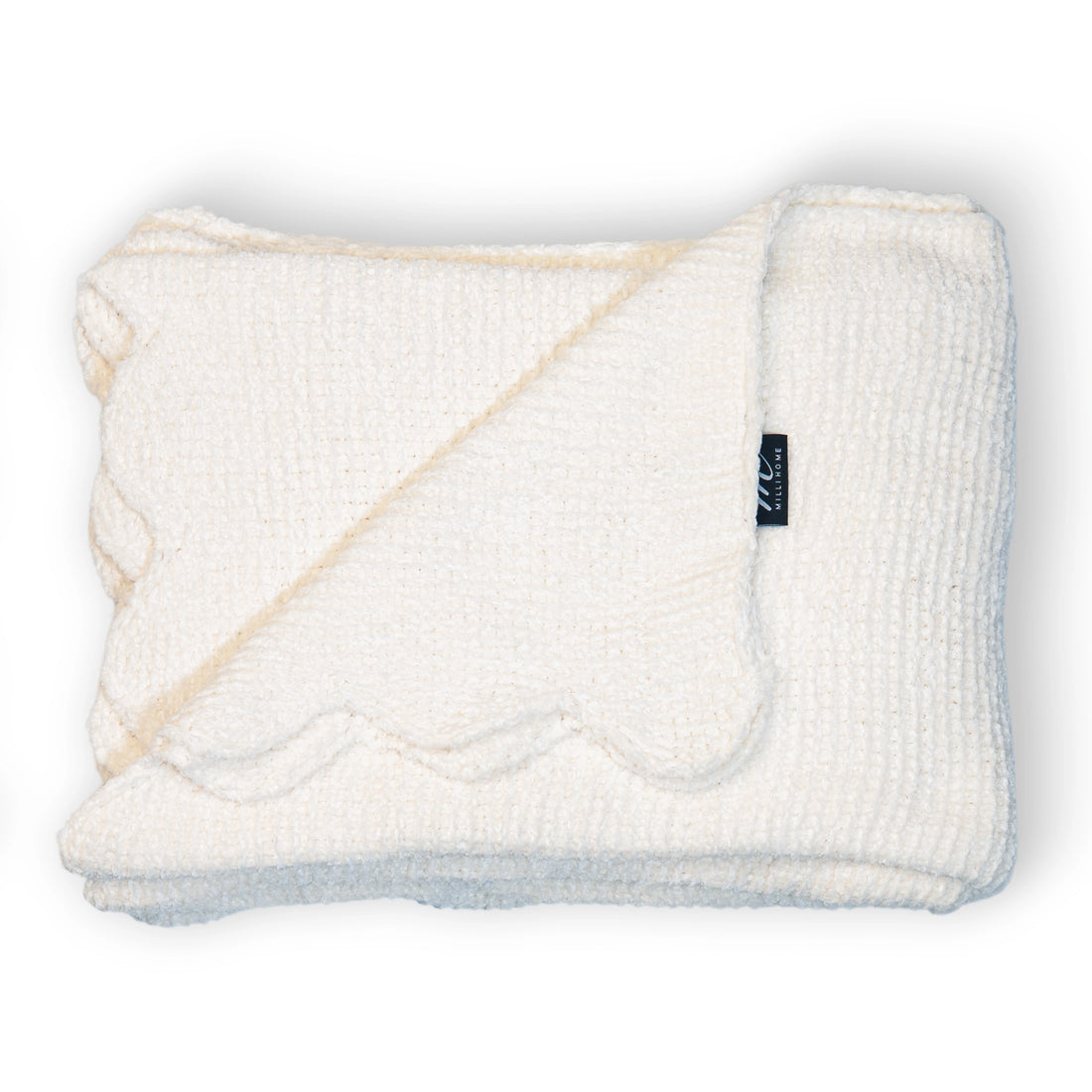 Scalloped Edge Chenille Throw Blanket | 50"x70"