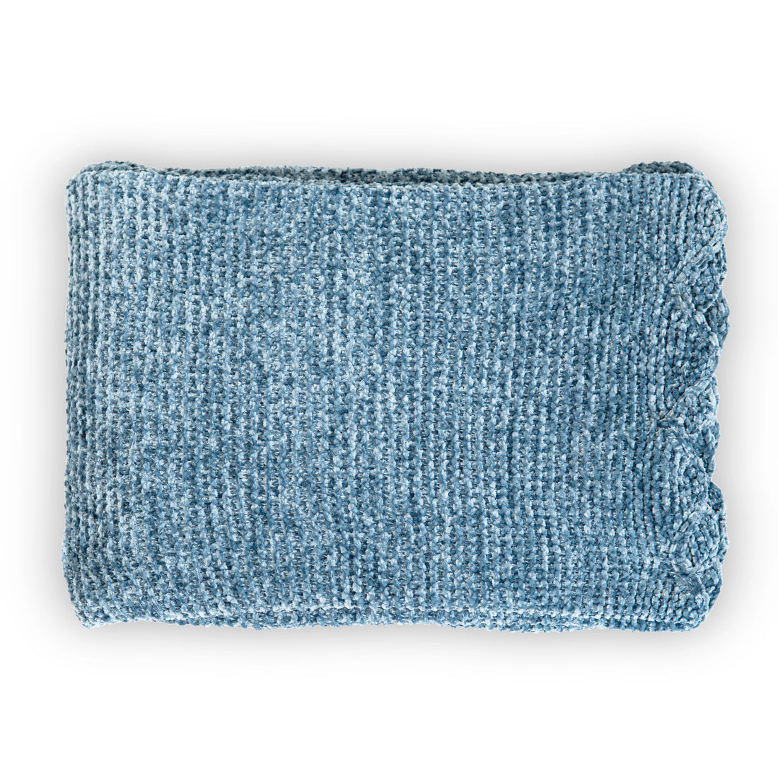 Scalloped Edge Chenille Throw Blanket | 50"x70"