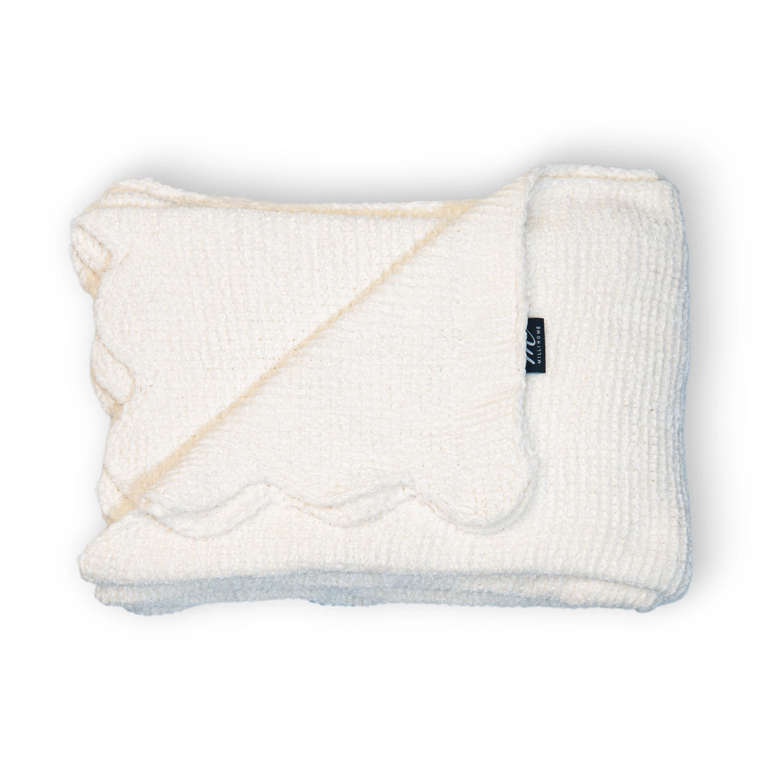 Scalloped Edge Chenille Throw Blanket | 50"x70"