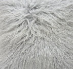 Mongolian Lamb Fur Throw Pillow | 16" x 16"