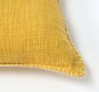 Wendy Button Whip Stitch Throw Pillow Cover | 20" x 20"