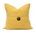 Wendy Button Whip Stitch Throw Pillow Cover | 20" x 20"