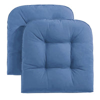 Set of 2 Marina Indoor/Outdoor Seat Cushions | Blue | 20"x20"x3"