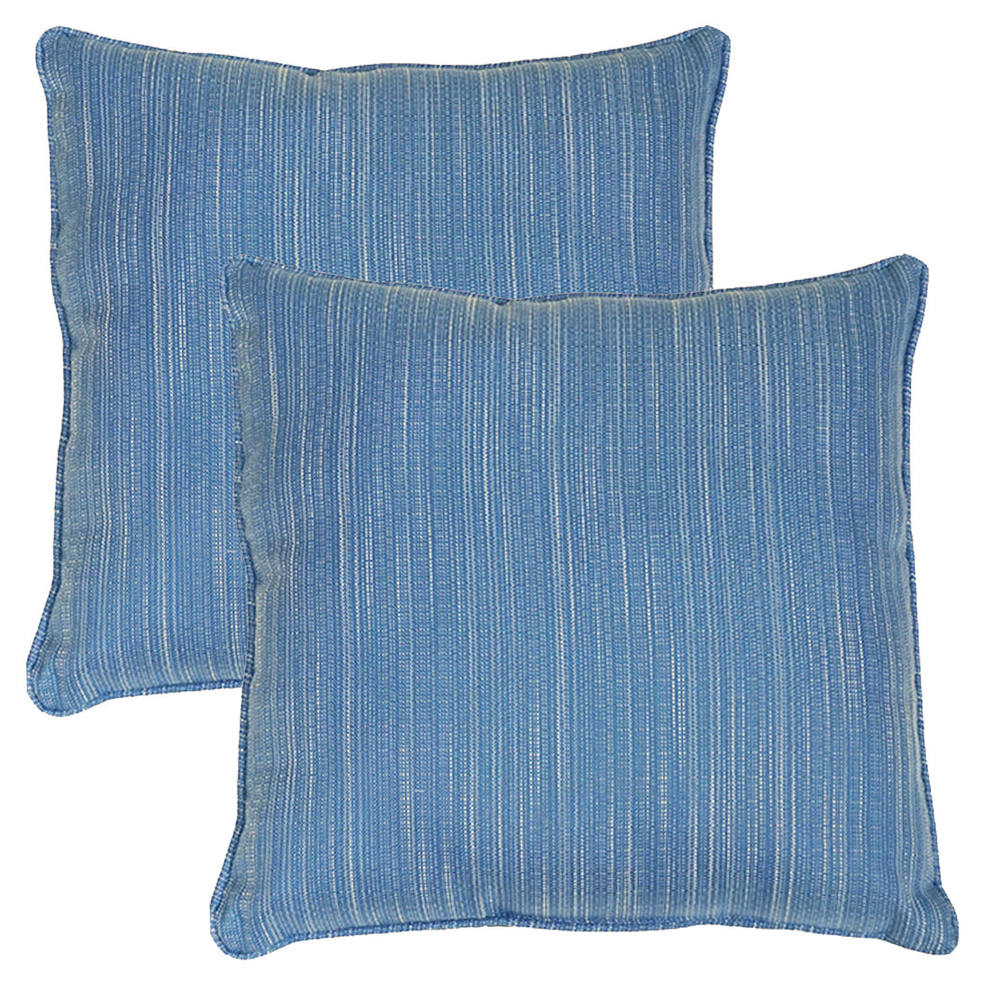 Set of 2 Hermosa Indoor/Outdoor Throw Pillows | Blue | 16"x16"