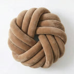 Camelia Round Knot Velvet Throw Pillow | 13"