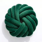 Camelia Round Knot Velvet Throw Pillow | 13"