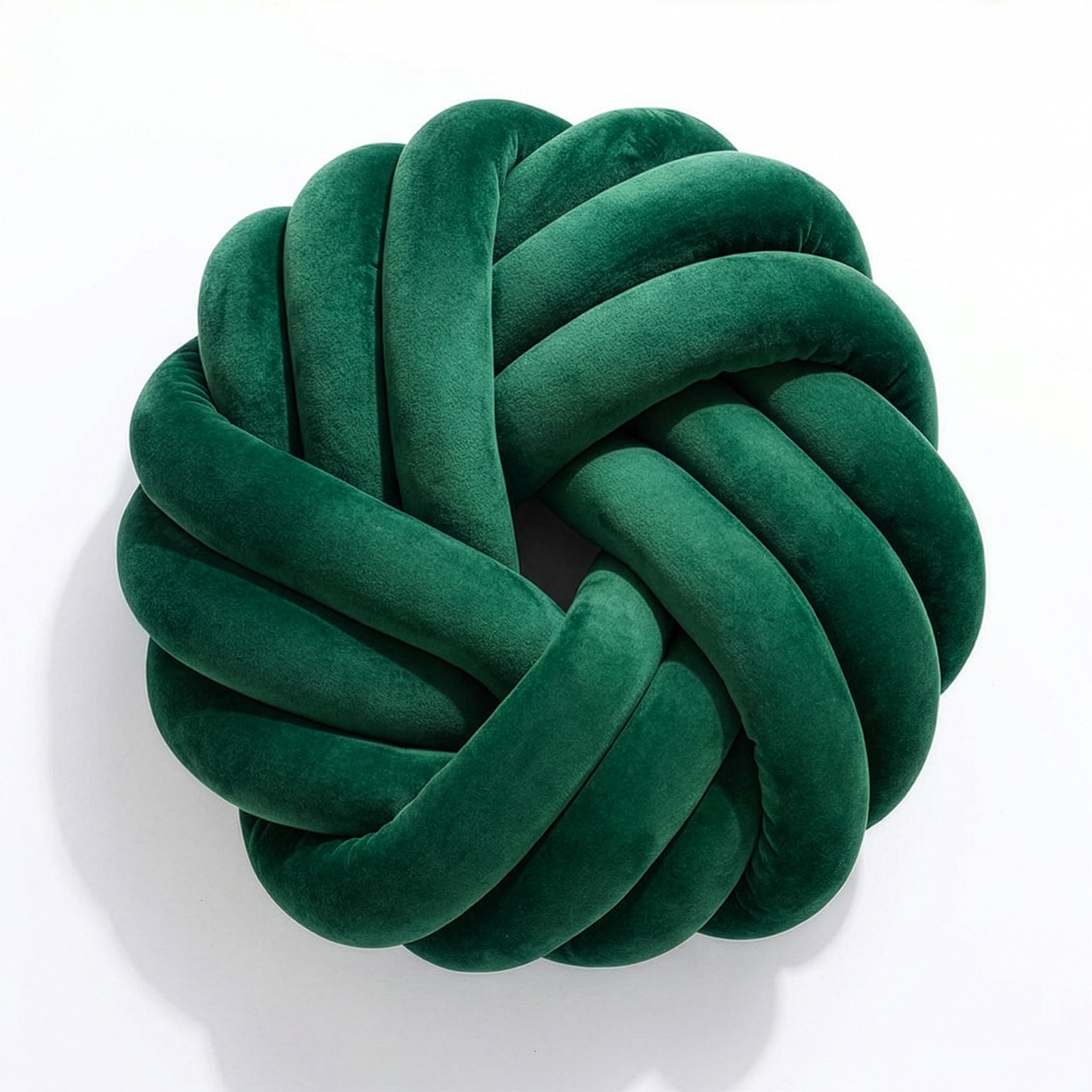 Camelia Round Knot Velvet Throw Pillow | 13"
