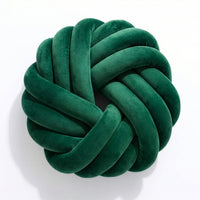 Camelia Round Knot Velvet Throw Pillow | 13"