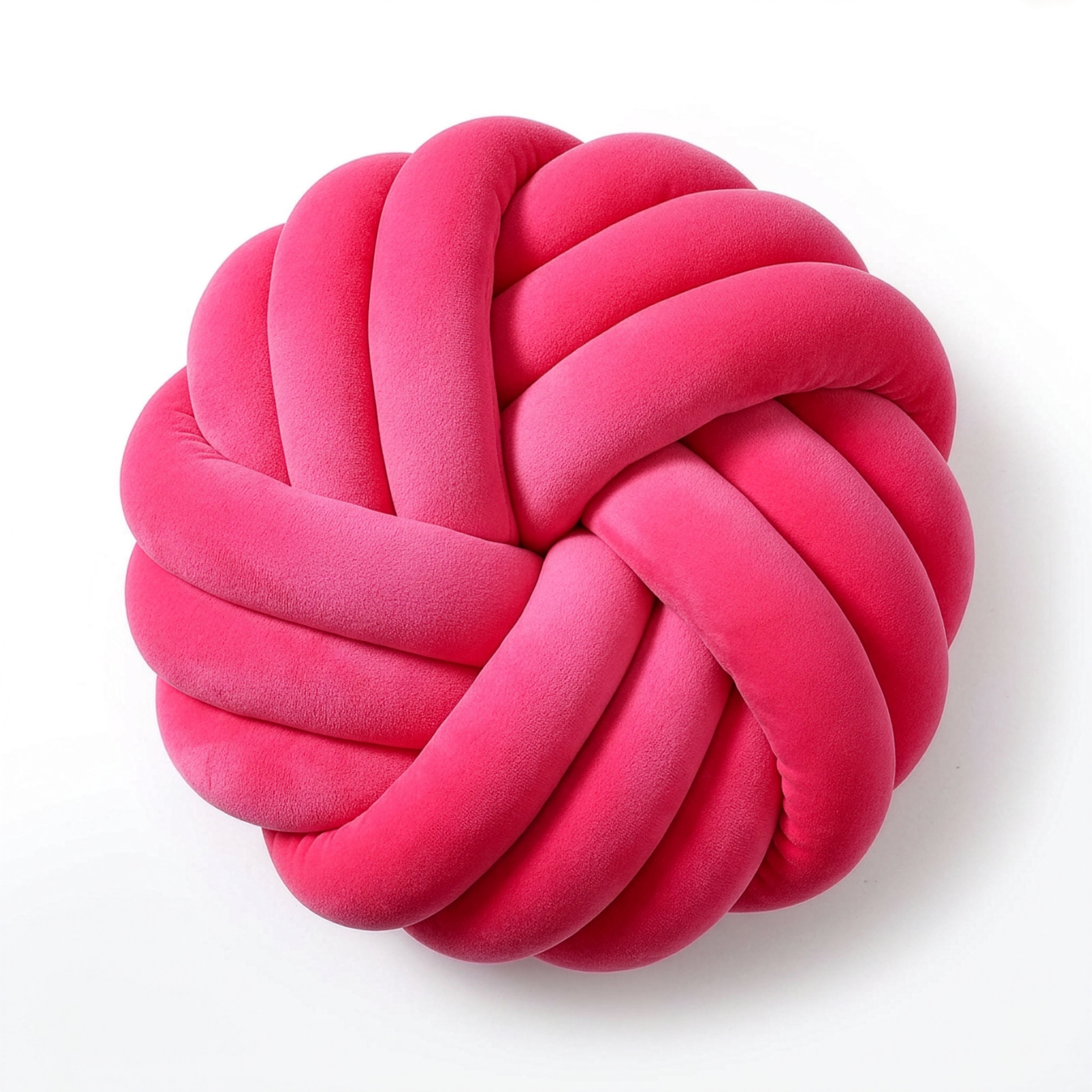 Camelia Round Knot Velvet Throw Pillow | 13"