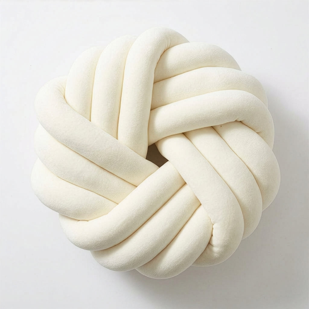 Camelia Round Knot Velvet Throw Pillow | 13"