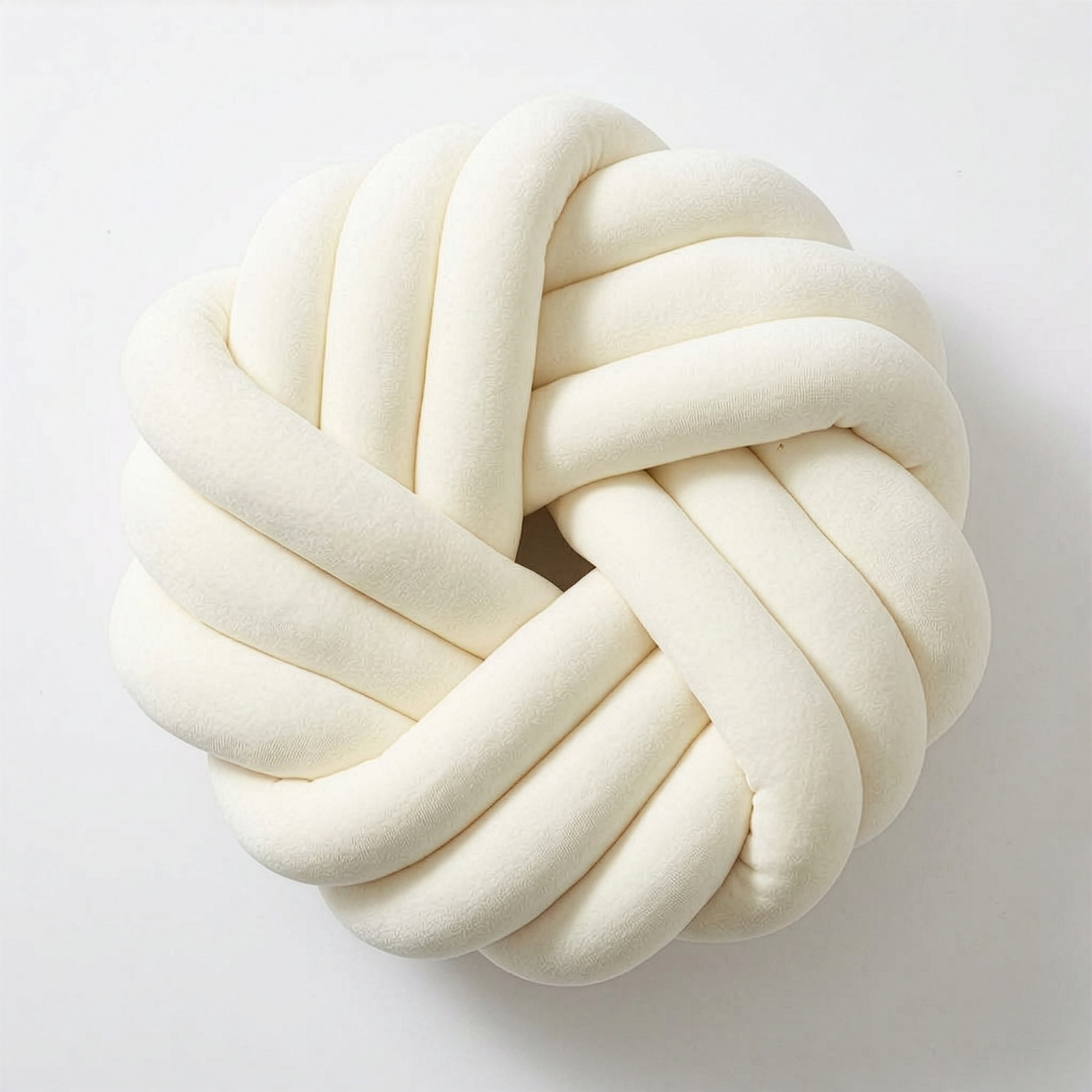 Camelia Round Knot Velvet Throw Pillow | 13"