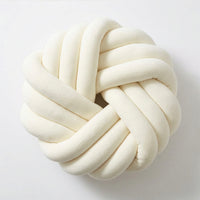 Camelia Round Knot Velvet Throw Pillow | 13"