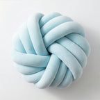 Camelia Round Knot Velvet Throw Pillow | 13"