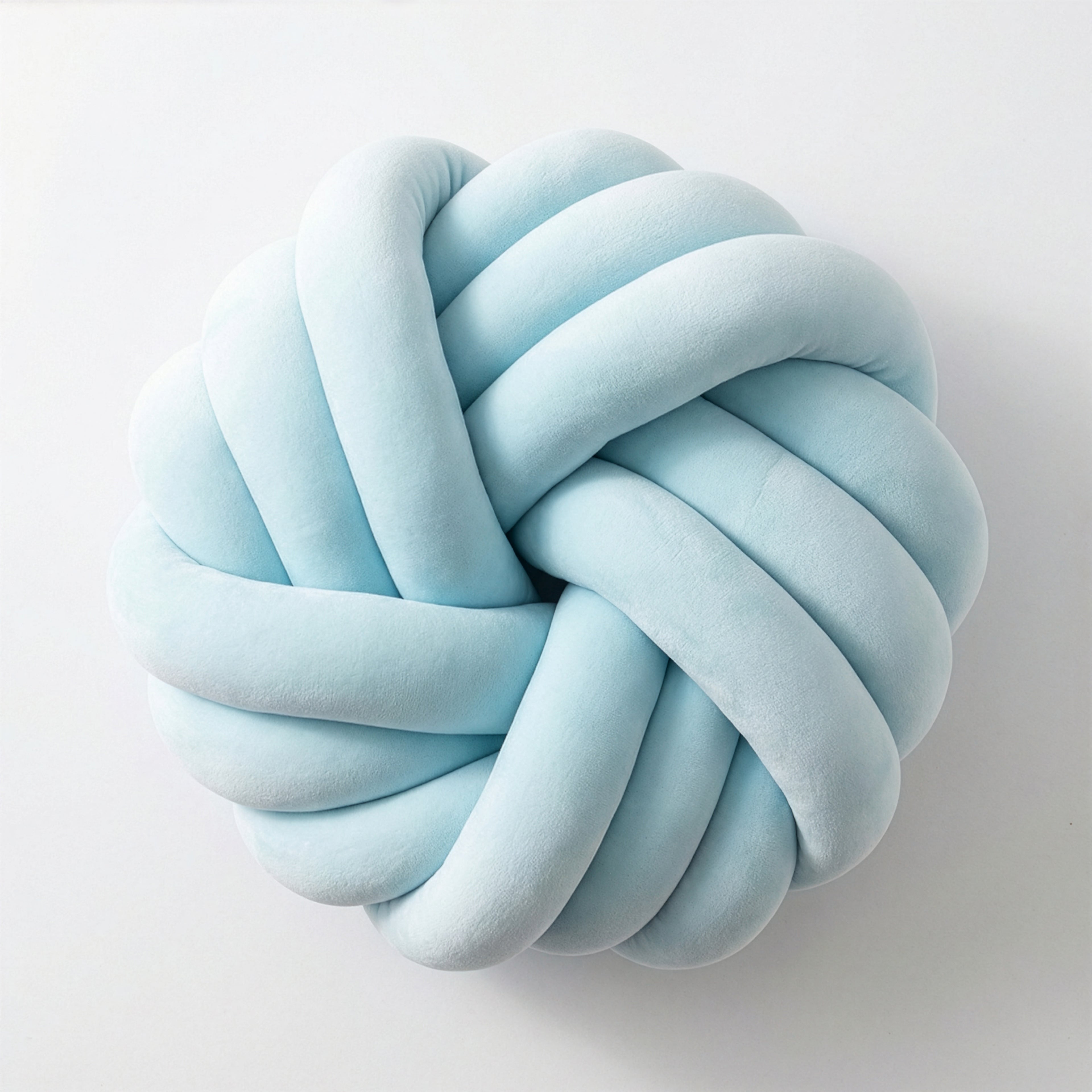 Camelia Round Knot Velvet Throw Pillow | 13"