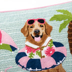 Outdoor Dogs On Beach Pillow | 14"x24"
