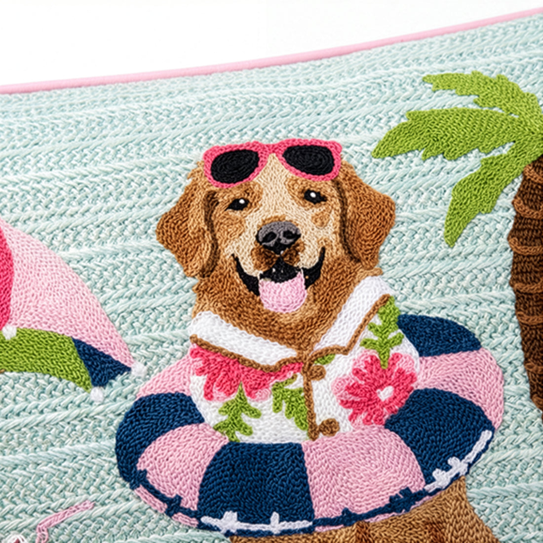 Outdoor Dogs On Beach Pillow | 14"x24"