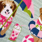Outdoor Dogs On Beach Pillow | 14"x24"