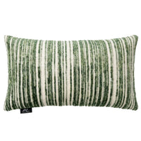 Garnet Green Chenille Jacquard Pillow | 12"x22"