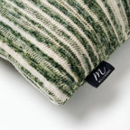 Garnet Green Chenille Jacquard Pillow | 12"x22"