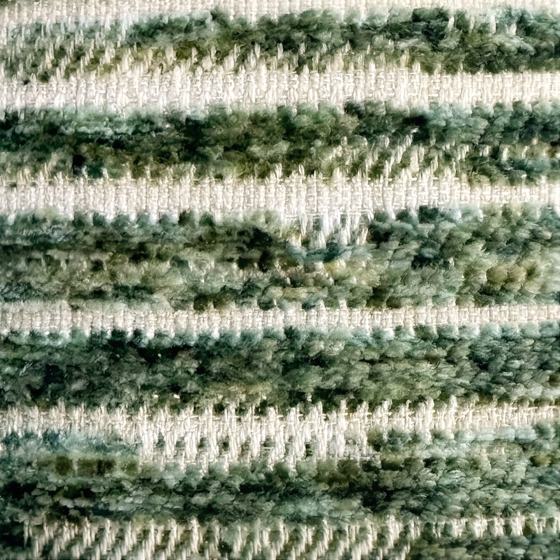 Garnet Green Chenille Jacquard Pillow | 12"x22"