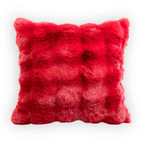 Giorgio Bubble Faux Fur Pillow Chili Pepper | 20"x20"