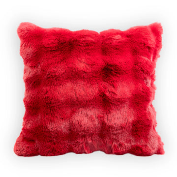 Giorgio Bubble Faux Fur Pillow Chili Pepper | 20"x20"