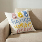Hangin With My Peeps Throw Pillow Cover | Multi | 20" x 20"